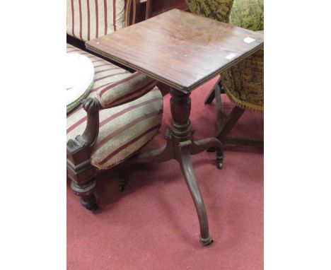 An 18th century mahogany tripod table, 78(h) x 46 (w) x 46cm (d)  