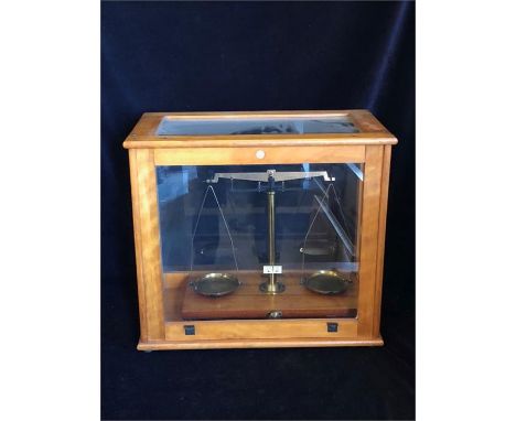 A boxed set of scientific scales