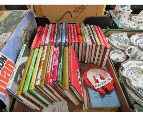 A collection of mainly 1970s vintage 'The Sportmans Book Club' football associated hardback books, together with Football Ass