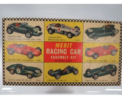 A vintage merit racing car in original box
