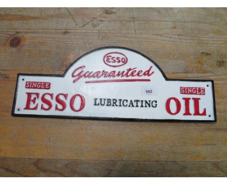 Domed Esso plaque**