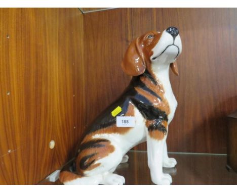A fireside Beswick model of a beagle