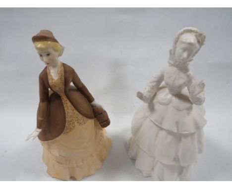 Two Royal Worcester figurines "Autumn Song" and " Serenity"