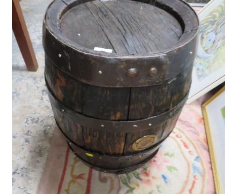 A vintage Bass brewers Burton bound beer keg