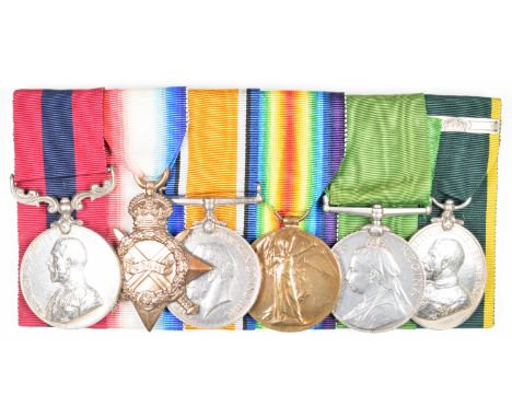 British Army Great War Worcestershire Regiment Distinguished Conduct Medal group of six, named to 240002&nbsp;Company Sergean