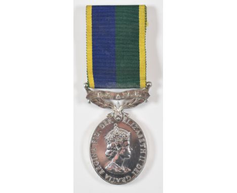 British Army Territorial &amp; Army Volunteer Reserve (T. &amp; A.V.R) Elizabeth II Efficency Medal named to 23536135 Pte J T