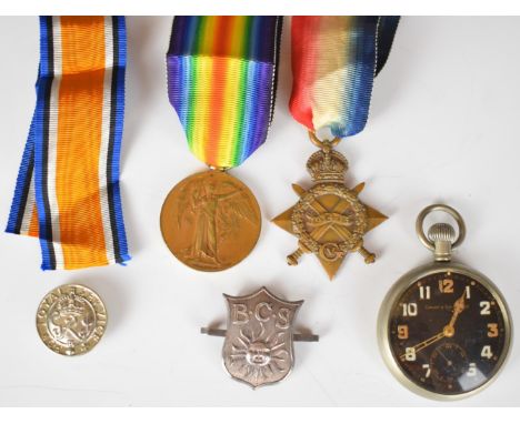 British Army WW1 medal pair comprising 1914/1915 Star and Victory Medal named to 18781 Pte R Berry, Oxfordshire and Buckingha