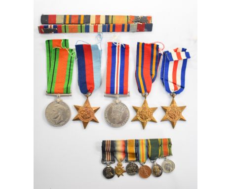 British Army WW2 Royal Artillery medal group of five for Captain (Temporary) Major W R Elliott comprising 1939/1945 Star, Bur