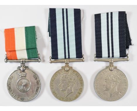 Two India Service Medals 1945 and an Indian Independence Medal named to 2155 Niranja Singh, Army Service Corps