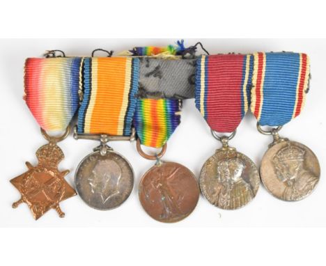 British Army WW1 medal trio comprising 1914/1915 Star, War Medal and Victory Medal named to Lieutenant F N B Smartt RAMC, Cap