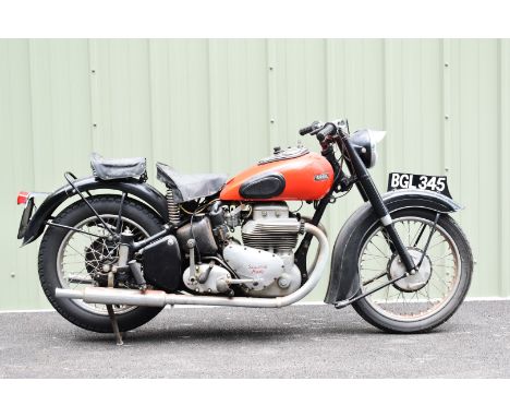 1950 Ariel 4G MK1 Square four, motorcycle registration number BGL 345. Forming part of a deceased's estate the history folder