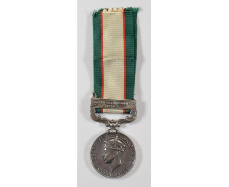 Indian General Service Medal 1938 with clasp for North West Frontier 1936-1937 named to 105060 Resvt Driver Sardar Singh, Roy