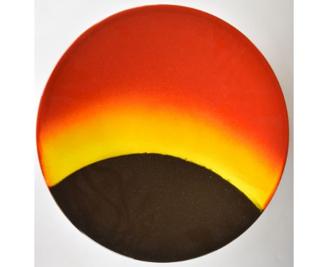 Large Poole pottery limited edition charger 'Eclipse', diameter 41cm