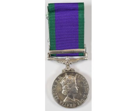 British Army Elizabeth II General Service Medal with clasp for Northern Ireland&nbsp;named to 24341745 Sapper S Franklin, Roy