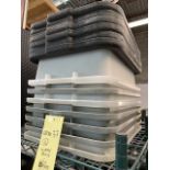 (7) Bacs à lavage - vaisselle et couvercles