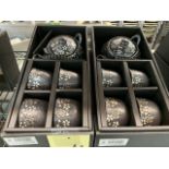 (2) Ensembles de service à thés - porcelaine - Fleur