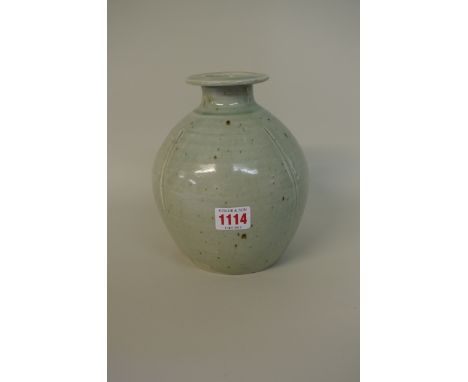 Trevor Corser: a Leach pottery studio pottery vase, impressed marks, 19cm high. 