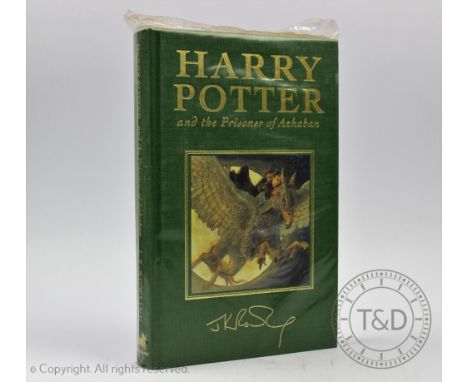ROWLING (J.K), HARRY POTTER AND THE PRISONER OF AZKABAN, first de luxe edition, pictorial green cloth, Bloomsbury, London, 19
