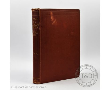 LEAR (E), JOURNAL OF A LANDSCAPE PAINTER IN CORSICA, first edition, frontis plate, map and other plates, red cloth, London, R