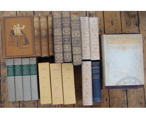 BROWNE (G), illus, THE WORKS OF SHAKESPEARE, seven vols, gilt mustard coloured cloth, 1894; HUTCHINSON (W), PICTURESQUE EUROP