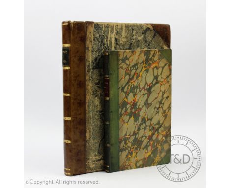 LAWRENCE (R), AN INQUIRY INTO THE STRUCTURAL AND ANIMAL OECONOMY OF THE HORSE, with eighteen plates, 3/4 leather with marbled