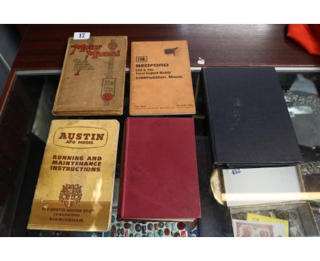 Collection of Vintage Automobilia related books to include Motor Engineering Charts, The Motor Manual, Auston A70 Model etc 