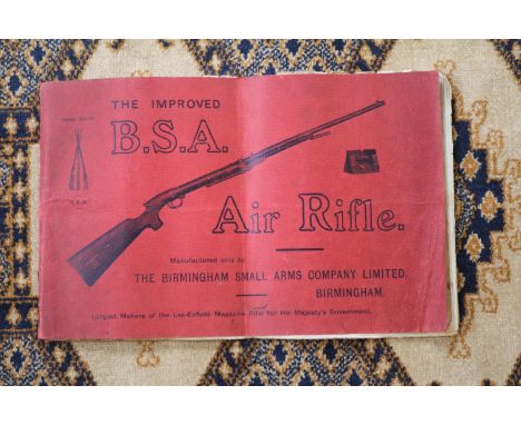 Rare The Improved BSA Air Rifle Manual 