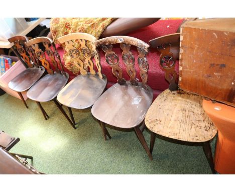 Set of 5 Ercol Chairs 