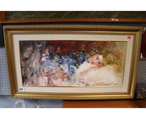 Mstislav Pavlov Russian Artist 'Sleeping Beauty' 122 of 295 Giclee on canvas print 