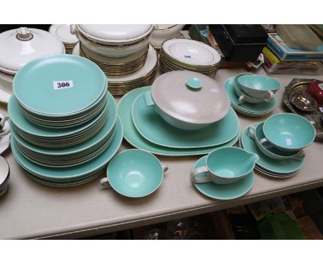 Extensive Poole Pottery Deco dinner service 