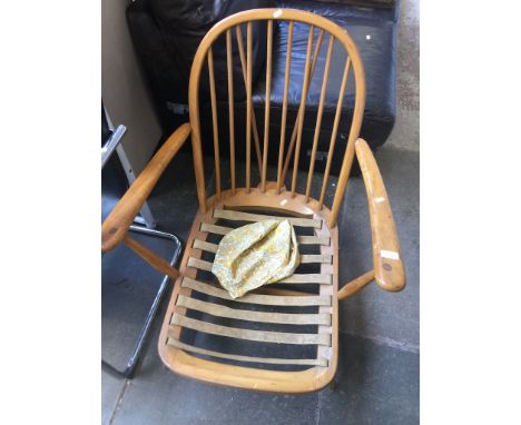 AN ERCOL LOUNGE CHAIR