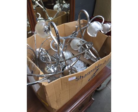 BOX OF LIGHT FITTINGS