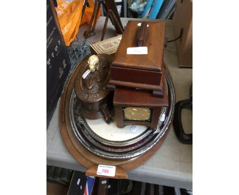 TRAYS AND WOOD TRINKET BOXES