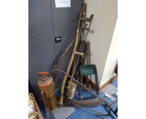 A Collection of Vintage Garden Tools 