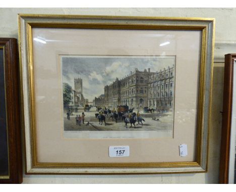A Framed Coloured Etching, The New Treasury Buildings 