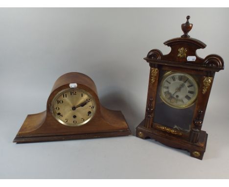 An Ormolu Mounted Mantle Clock for Restoration Together with a Westminster Chime Clock, Missing Glass 