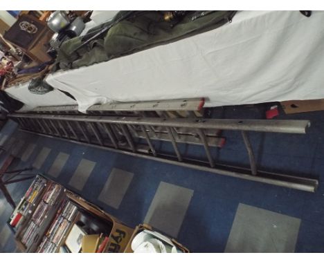 An Extending Aluminium Ladder