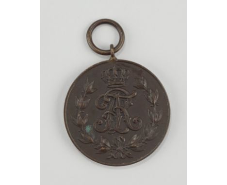 Friedrich August Medaille in Bronze 1905 Bronze, D.2,8cm, Gew.11,10g