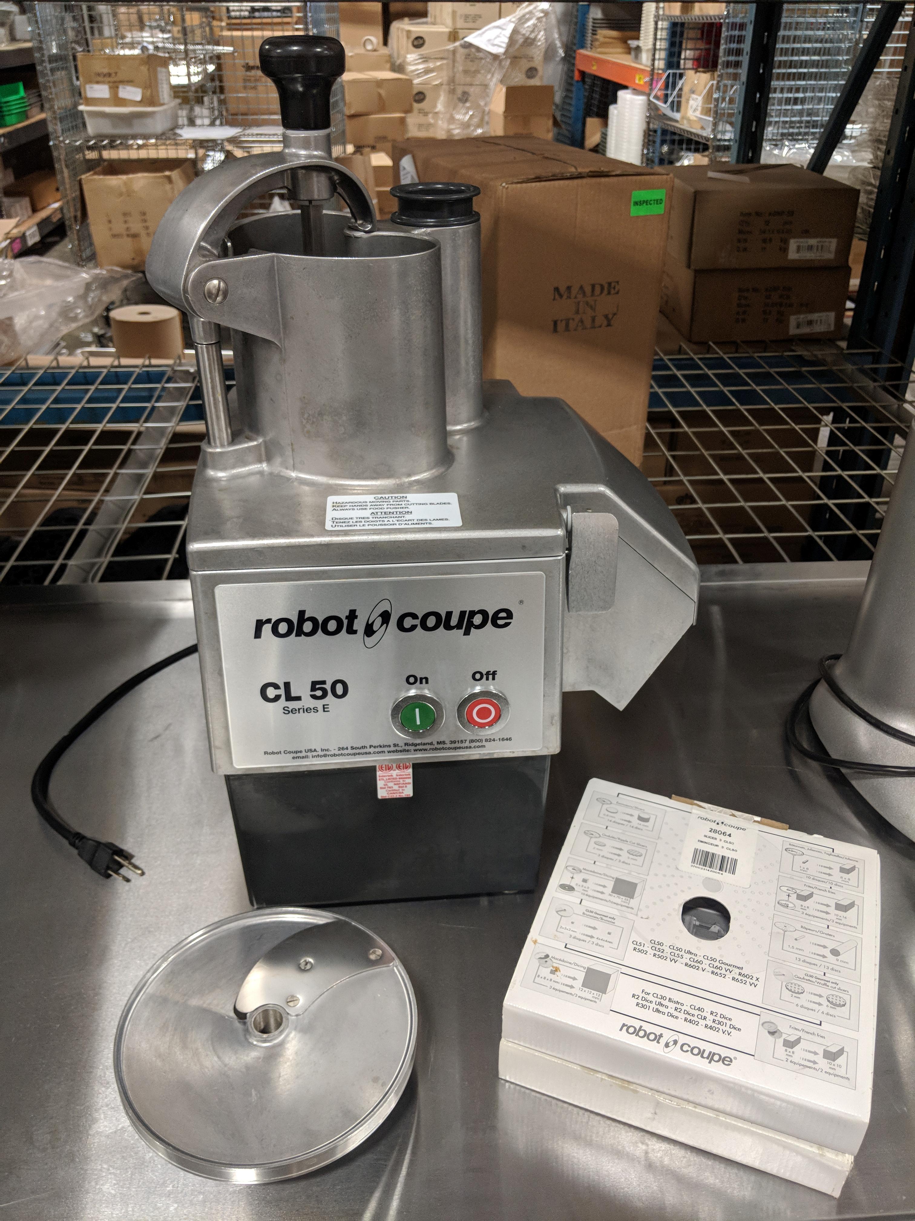 Robot Coupe CL 50 with (2) Slicing Blades, Used, Tested/Working