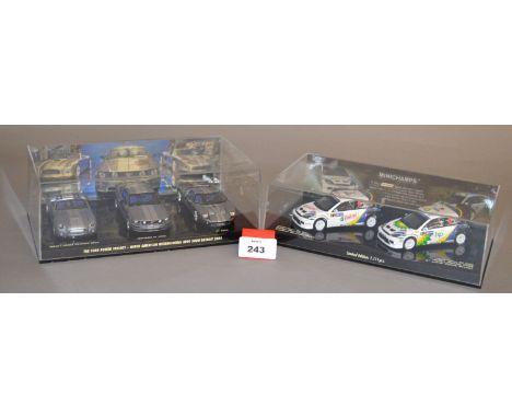 Minichamps. A boxed 402 058000 Ford Power Trilogy ConceptSet containing three diecast model cars in 1:43 scale together with 