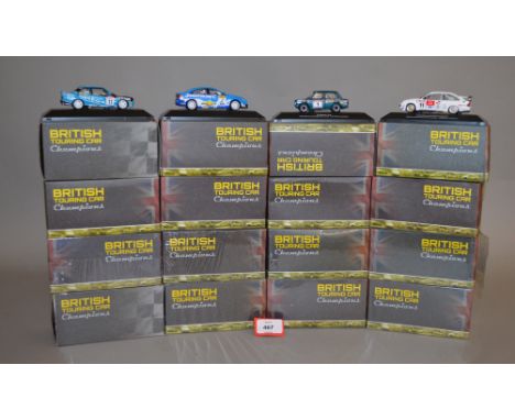 Twenty seven boxed Atlas diecast model cars in 1:43 scale from their 'British Touring Car Champions' range. Overall models ap