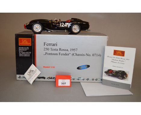 CMC M081 1:18 scale Ferrari 250 Testa Rossa 1957 'Pontoon Fender' diecast model, ltd.ed. 426/5000. Boxed and E.