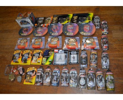 36 x Star Wars toys, including Hasbro Titanium Series, Galoob Micro Machines Action Fleet and Kenner Action Masters. Mostly V