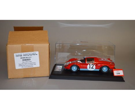 MG Model Plus MG18.37B 1:18 scale Dino 206S Coupe Team Maranello Concessionaires 1000Km Spa Francorchamps 1966 #12 Attwood/Gu