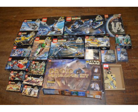 20 x Lego Star Wars sets, including: 7150 TIE Fighter; 8009 R2-D2; 7130 Snowspeeder; etc. Boxed, opened and not checked for c