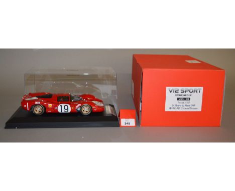 MG Model Plus V12S-03 1:18 scale Ferrari 312P 24 Heures du Mans 1969 SEFAC #19 C.Amon/P.Schetty resin and metal kit built mod