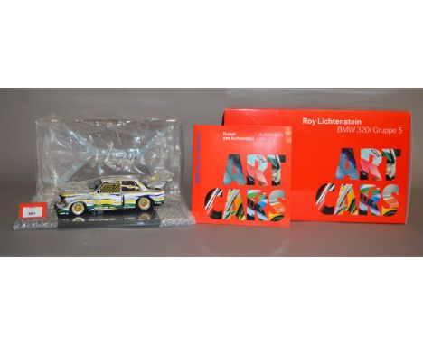 BMW Art Car Museum Edition BMW 320i Gruppe 5 Roy Lichtenstein 1:18 scale diecast model. Boxed and E. 