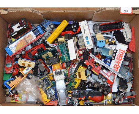 A very good quantity of unboxed playworn miniature and larger scale diecast models by Matchbox, Corgi and others, some with d