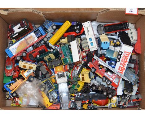 A very good quantity of unboxed playworn miniature and larger scale diecast models by Matchbox, Corgi and others, some with d