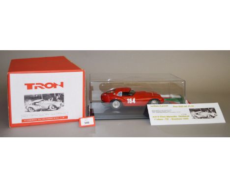 Tron Models Tro81.18 1:18 scale Ferrari 2560 Uovo Marzotto Winner Vincente Tn-Bondone 1952 resin and metal kit built model, l